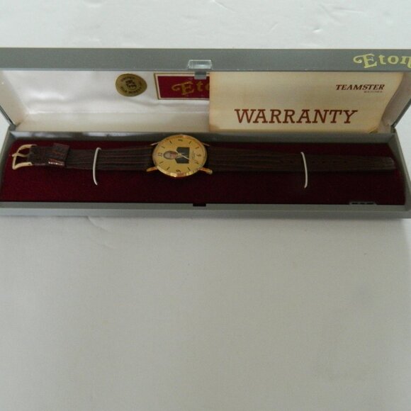 NIB VINTAGE Eton Teamsters "Jackie Presser" Analogue Quartz Watch Wristwatch - Picture 5 of 7